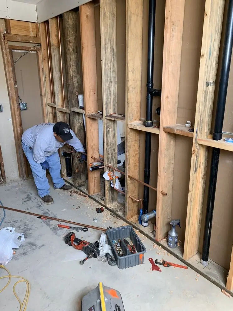 Commercial rough-in plumbing for Water Heater Replacement in Holicong